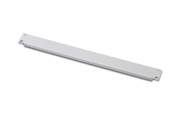 Lande 19" Blank Panel Solid 1U Steel | w/Screws | Grey 